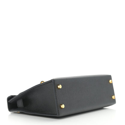 Hermes Epsom Mini Kelly Sellier 20 Black 4 of 11