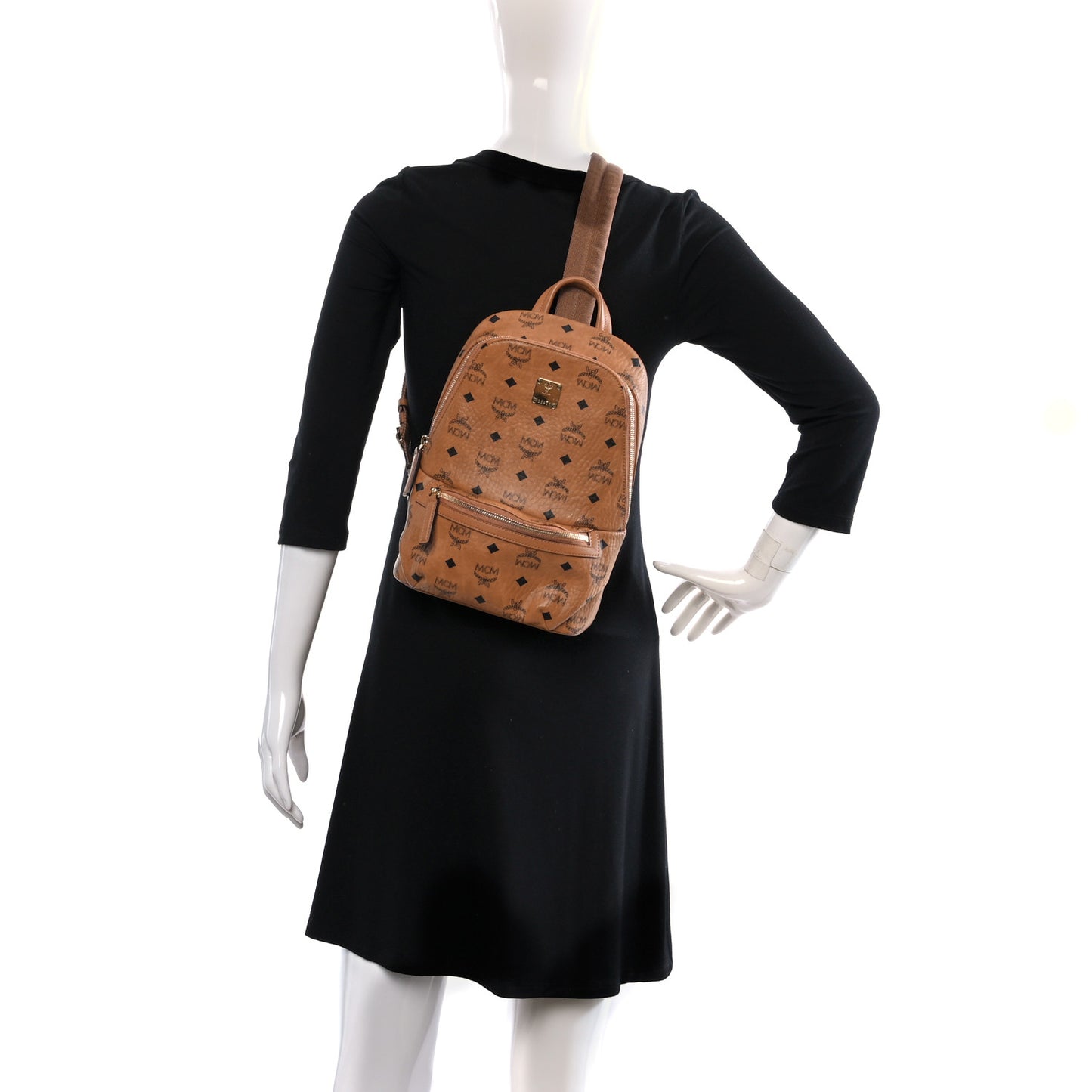 Visetos Klassik Small Sling Bag Cognac
