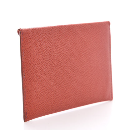 Hermes Epsom Medium Envelope Clutch Vermillion 3 of 6
