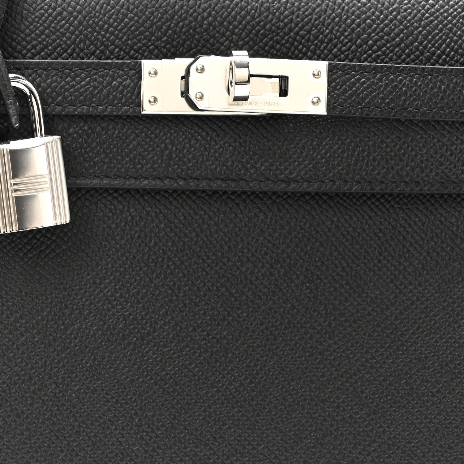 Hermes Epsom Kelly Sellier 25 Black 7 of 9
