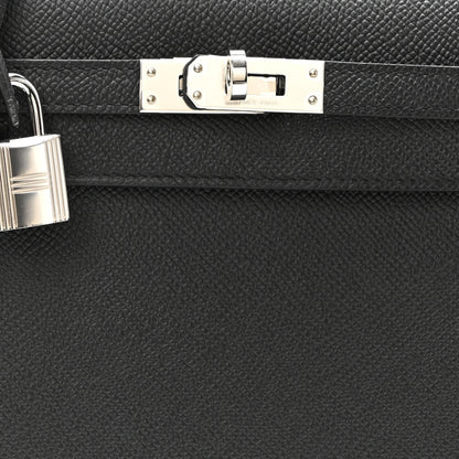 Hermes Epsom Kelly Sellier 25 Black 7 of 9