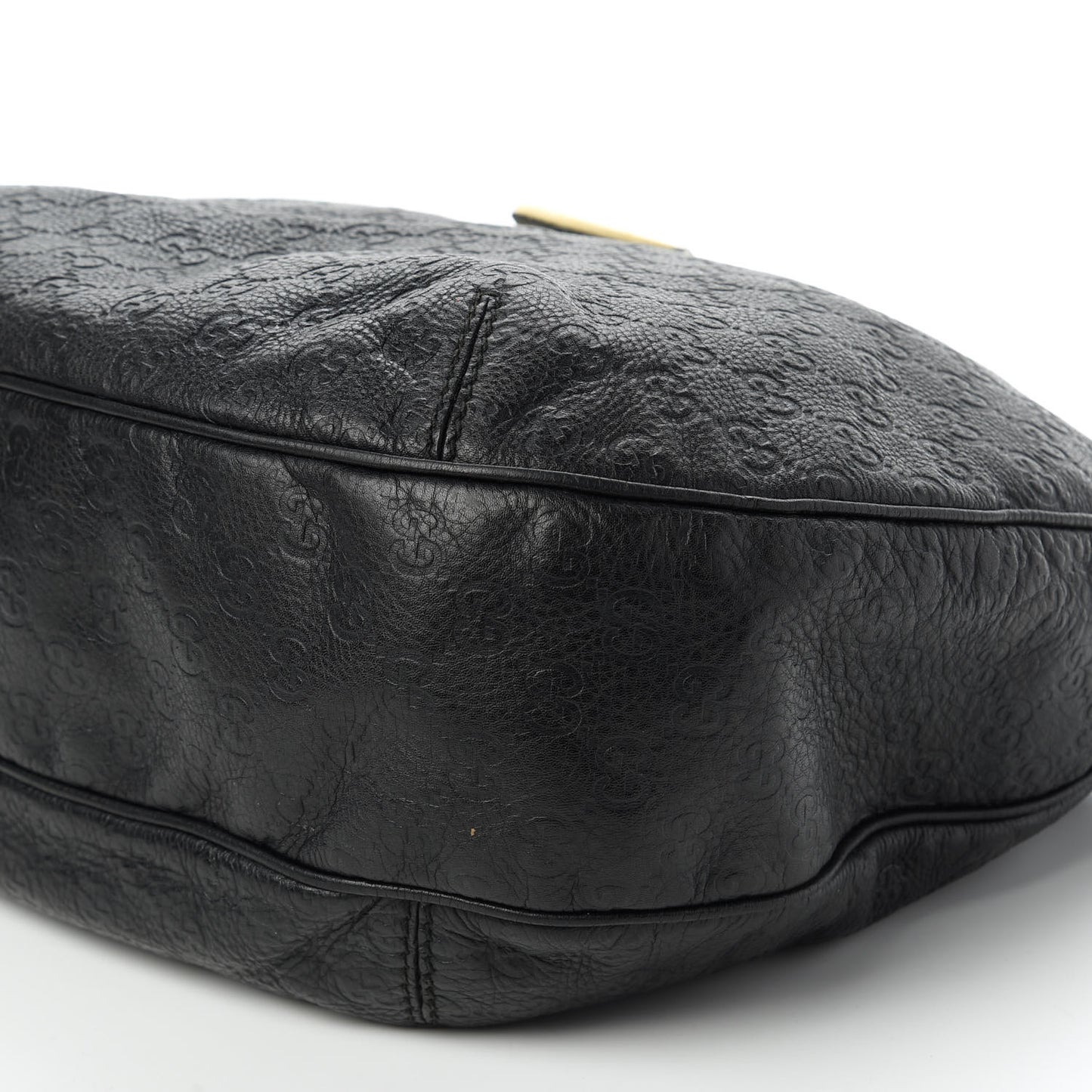Guccissima Large New Ladies Web Hobo Black