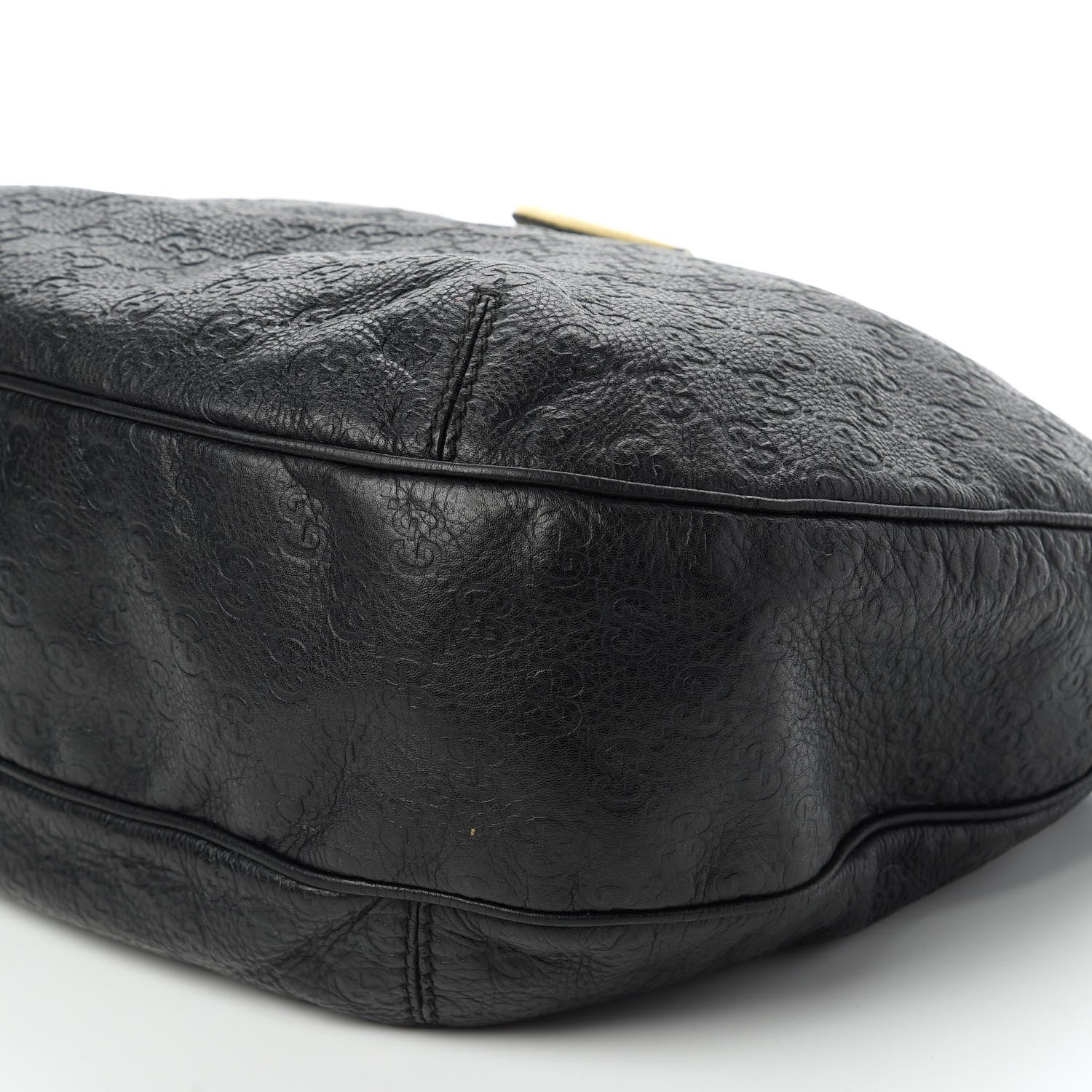 Gucci Guccissima Large New Ladies Web Hobo Black 7 of 11