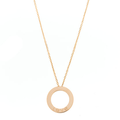 Cartier 18K Pink Gold LOVE Pendant Necklace 1 of 6