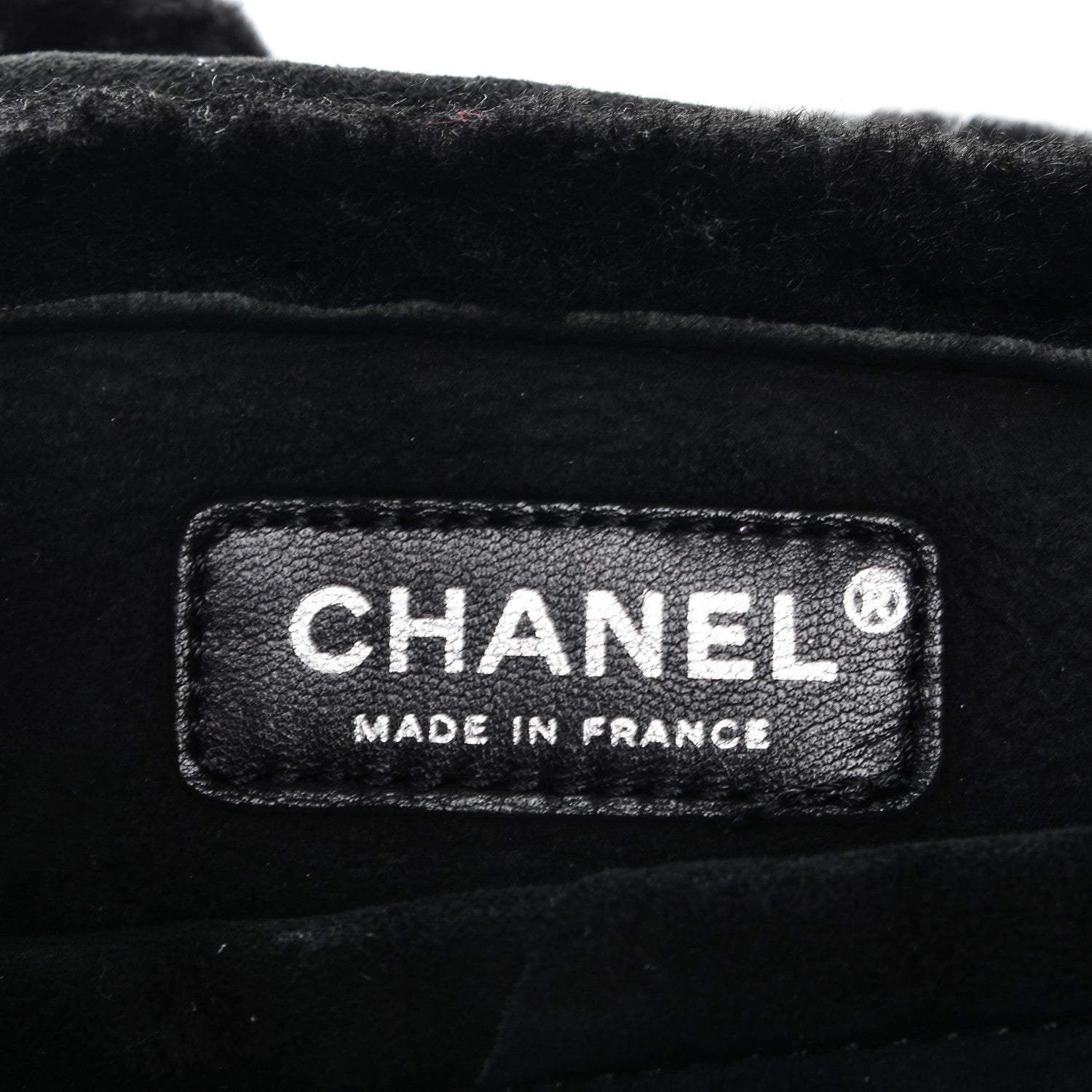 Chanel Shearling Quilted Mademoiselle Flap Black 6 of 9