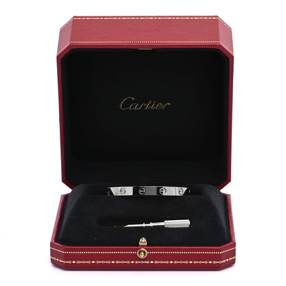 Cartier 18K White Gold LOVE Bracelet 16 6 of 6