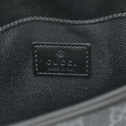 Gucci GG Supreme Monogram Web Slim Belt Bag Black Grey 6 of 10
