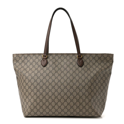 Gucci GG Supreme Monogram Medium Ophidia Shopping Tote Ebony 1 of 10