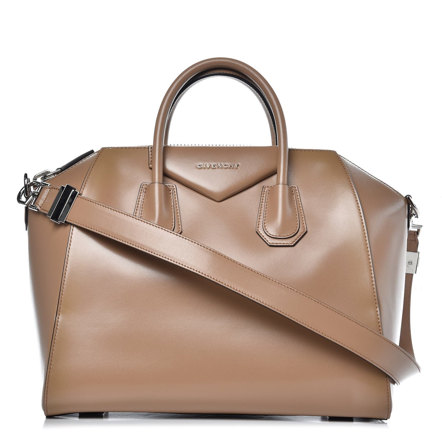 Smooth Calfskin Medium Antigona Dark Beige