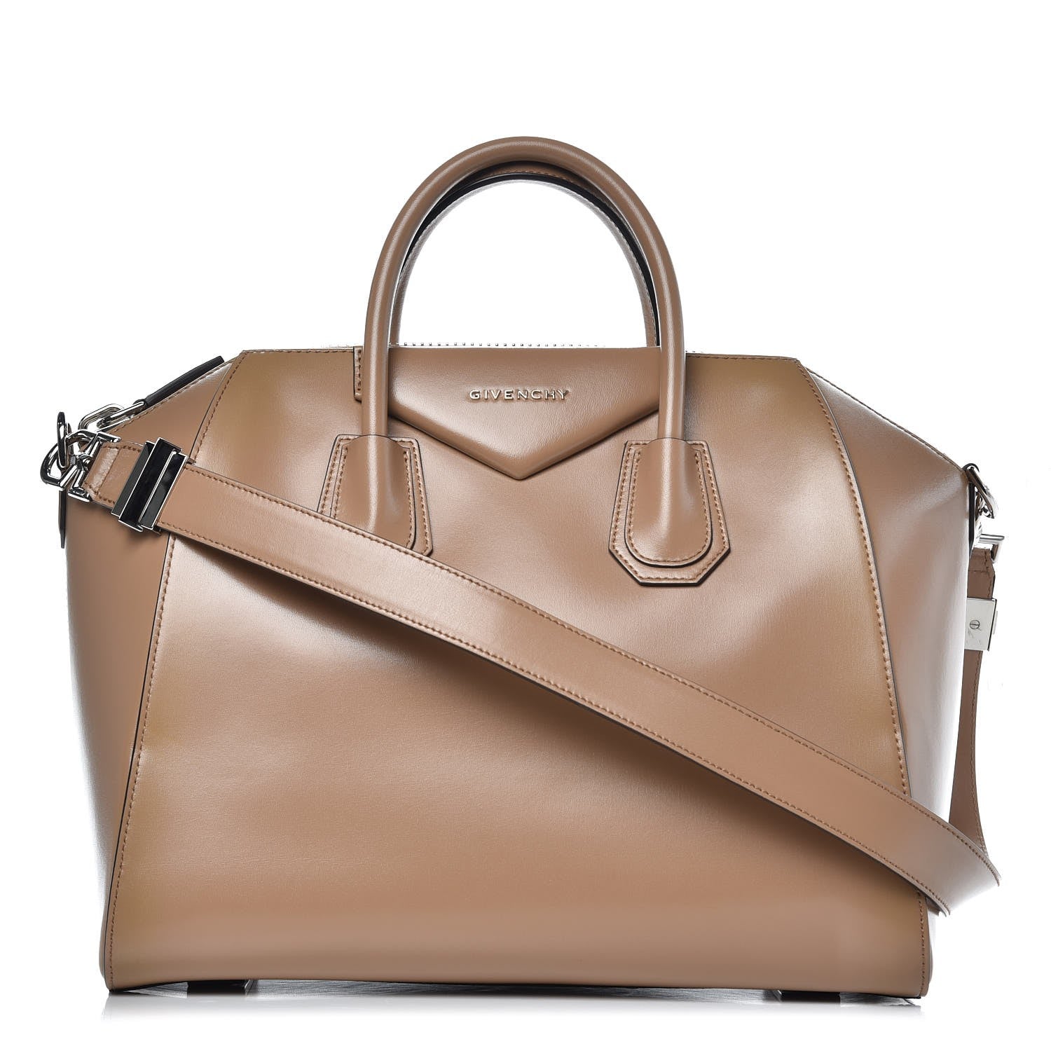 Givenchy Smooth Calfskin Medium Antigona Dark Beige 1 of 8