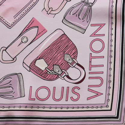 Louis Vuitton Silk Essentials LV Square Scarf Rose 3 of 7