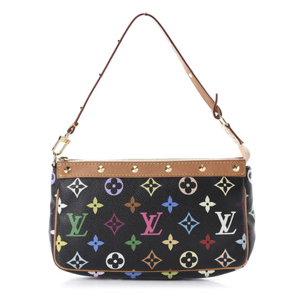 Louis Vuitton Monogram Multicolor Pochette Accessories Black 1 of 10