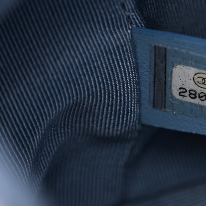 Chanel Iridescent Aged Calfskin Quilted Medium Gabrielle Hobo Blue 7 of 10