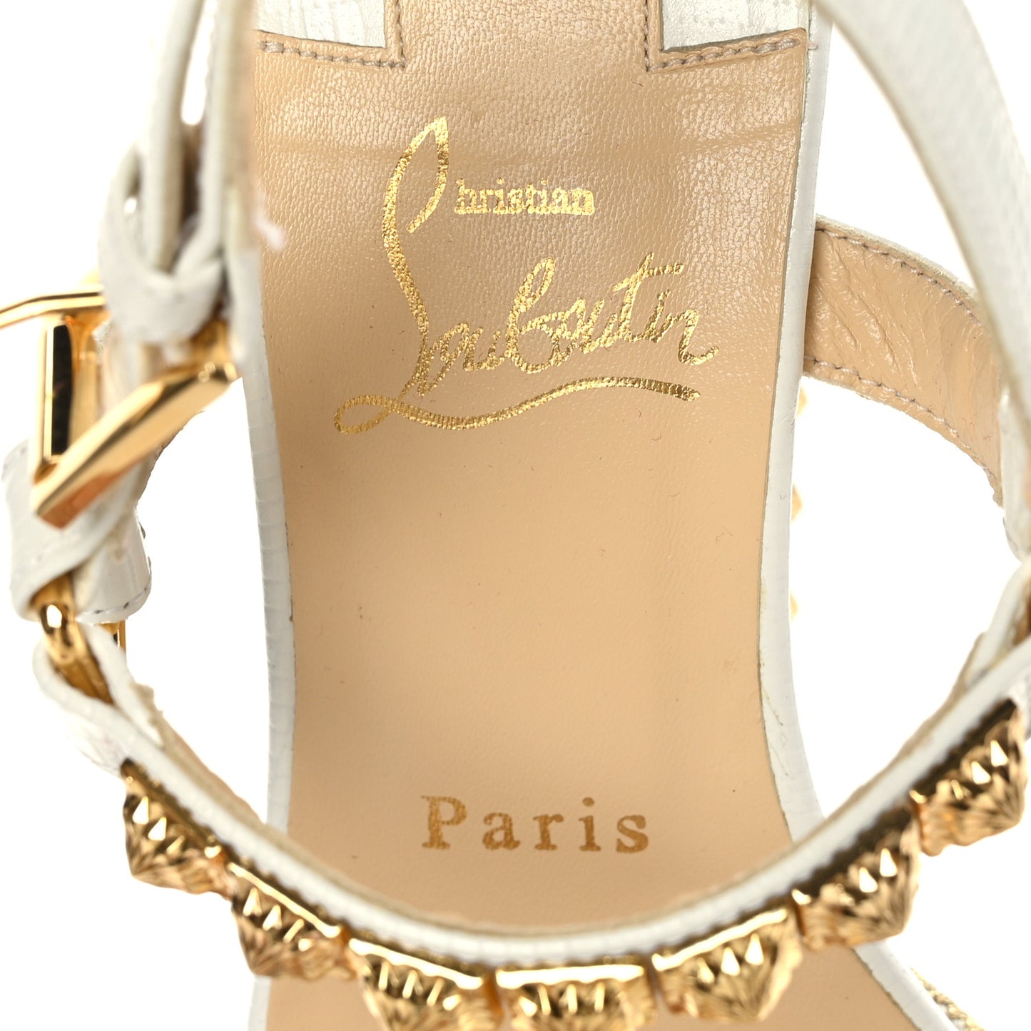 Calfskin Zarli Pyraclou 110 Platform Sandals 38 White