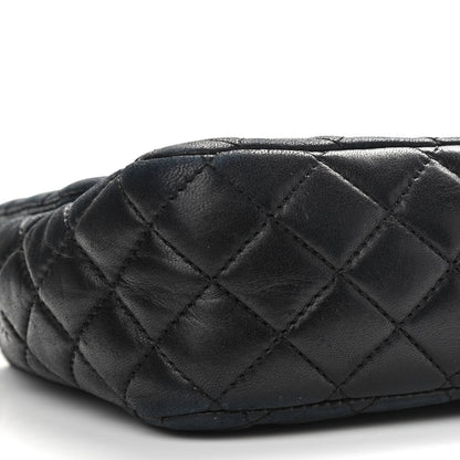 Chanel Lambskin Quilted Valentine Charms Medium Single Flap Black 8 of 9