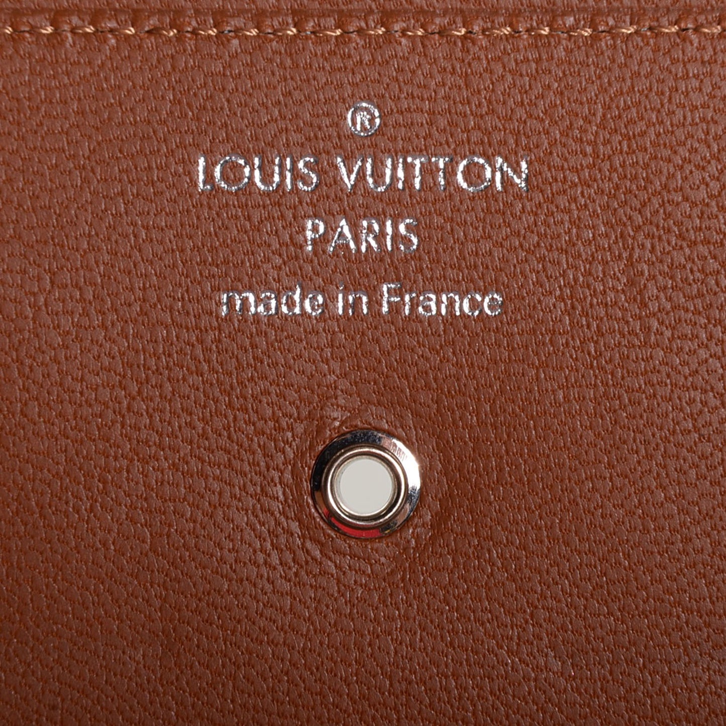 Veau Soie Vivienne LV Long Wallet Azur