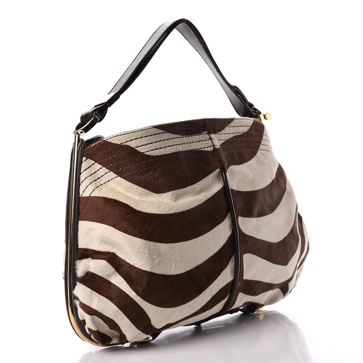Jimmy Choo Pony Hair Zebra Print Shoulder Bag 3 of 19