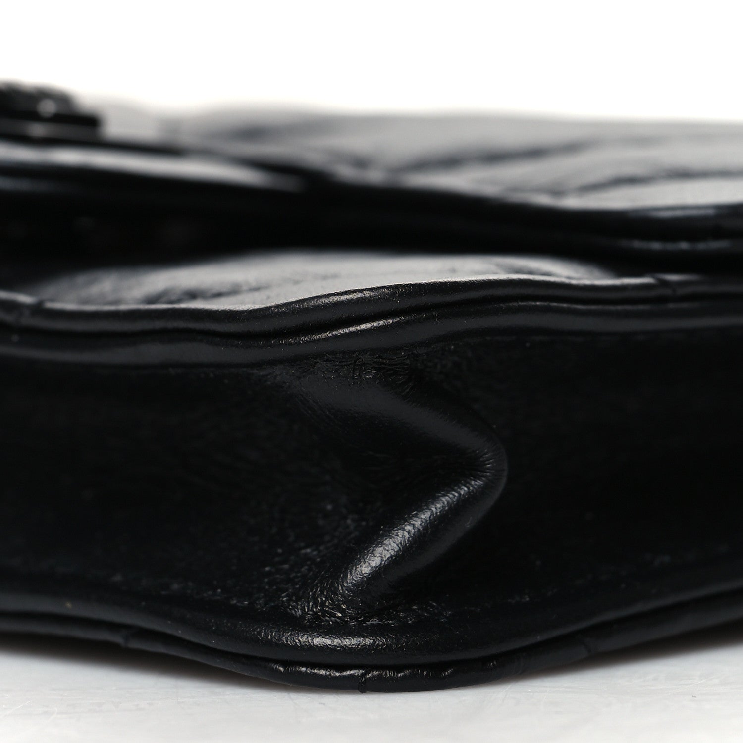 Chanel Aged Calfskin Chevron Quilted Reissue Belt Bag Black 11 of 12