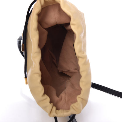 Gucci Azalea Sakai Be Green Calfskin Horsebit 1955 Drawstring Bucket Bag Black Butter 5 of 10