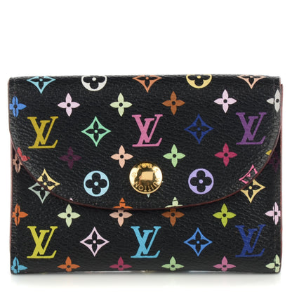 Louis Vuitton Monogram Multicolor Business Card Holder Black Grenade 1 of 7