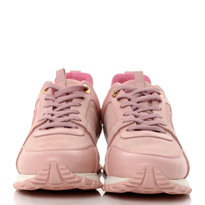 Louis Vuitton Suede Calfskin Run Away Sneakers 37.5 Pink 2 of 8