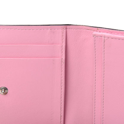 Christian Dior Lambskin Cannage Bi-Color Small Lady Dior Flap Card Holder Black Pink 8 of 13