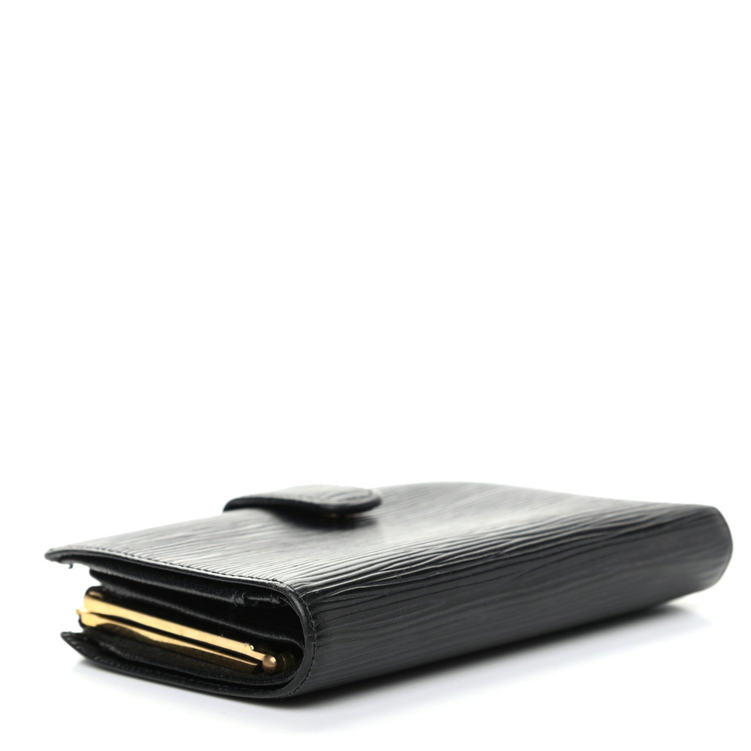 Louis Vuitton Epi French Purse Wallet Black 4 of 8