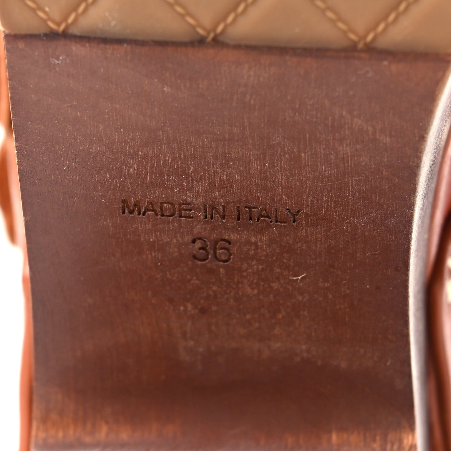 Calfskin Camellia Clogs 36 Brown