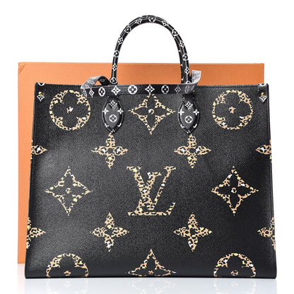 Louis Vuitton Monogram Giant Jungle Onthego GM Black 10 of 10