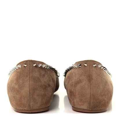 Christian Louboutin Veau Velours Anjalina Flats 36 Fennec 6 of 10