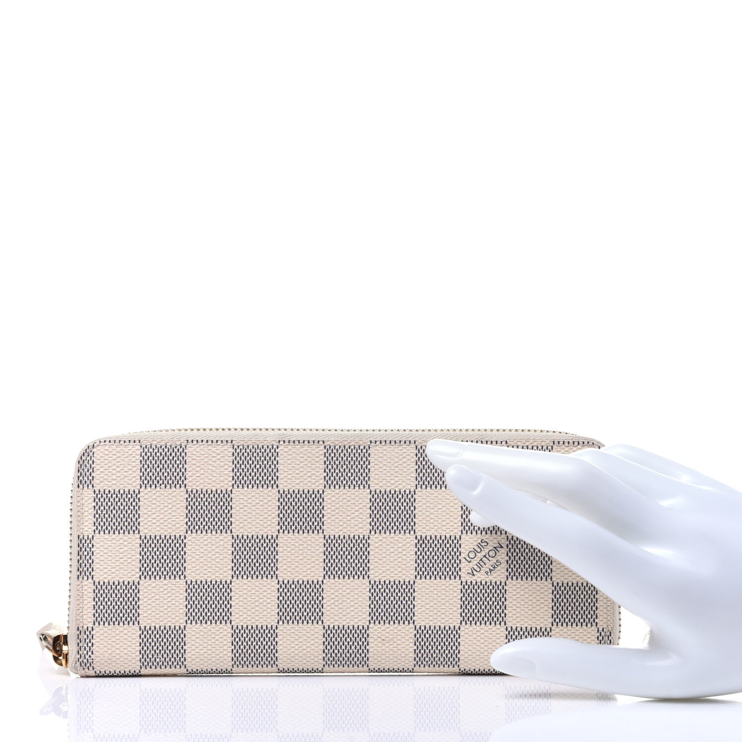Louis Vuitton Damier Azur Clemence Wallet 2 of 9