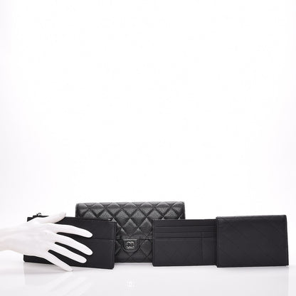 Chanel Caviar Quilted Travel Wallet Black 2 of 18