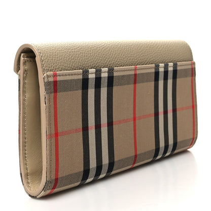 Burberry Vintage Check Grain Calfskin Halton Wallet Beige 3 of 9