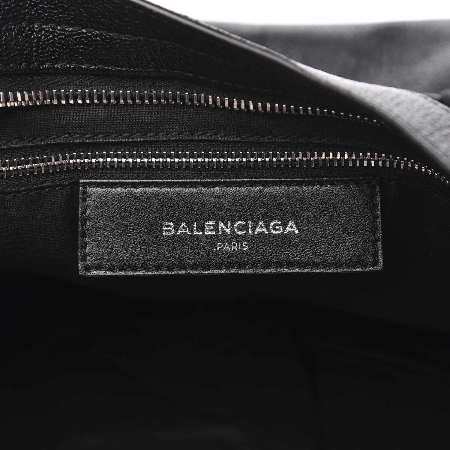 Balenciaga Chevre Silver Metallic Edge Hardware City Black 6 of 9