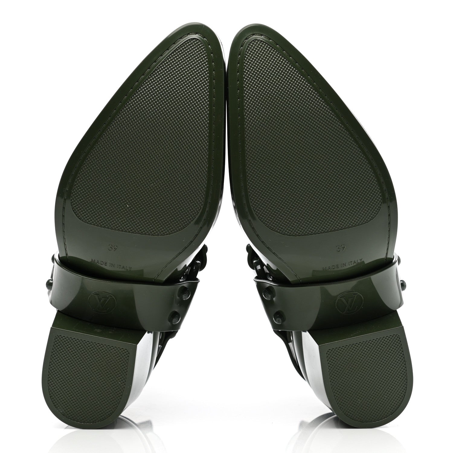 Louis Vuitton Rubber Monogram Rhapsody Ankle Boots 39 Kaki 5 of 7