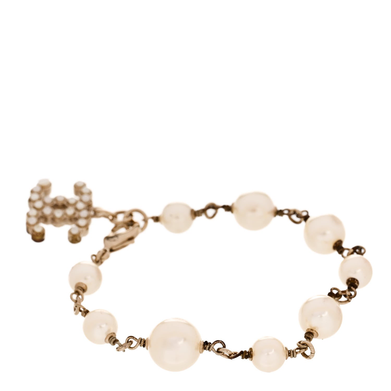 Chanel Pearl CC Bracelet Gold 3 of 5