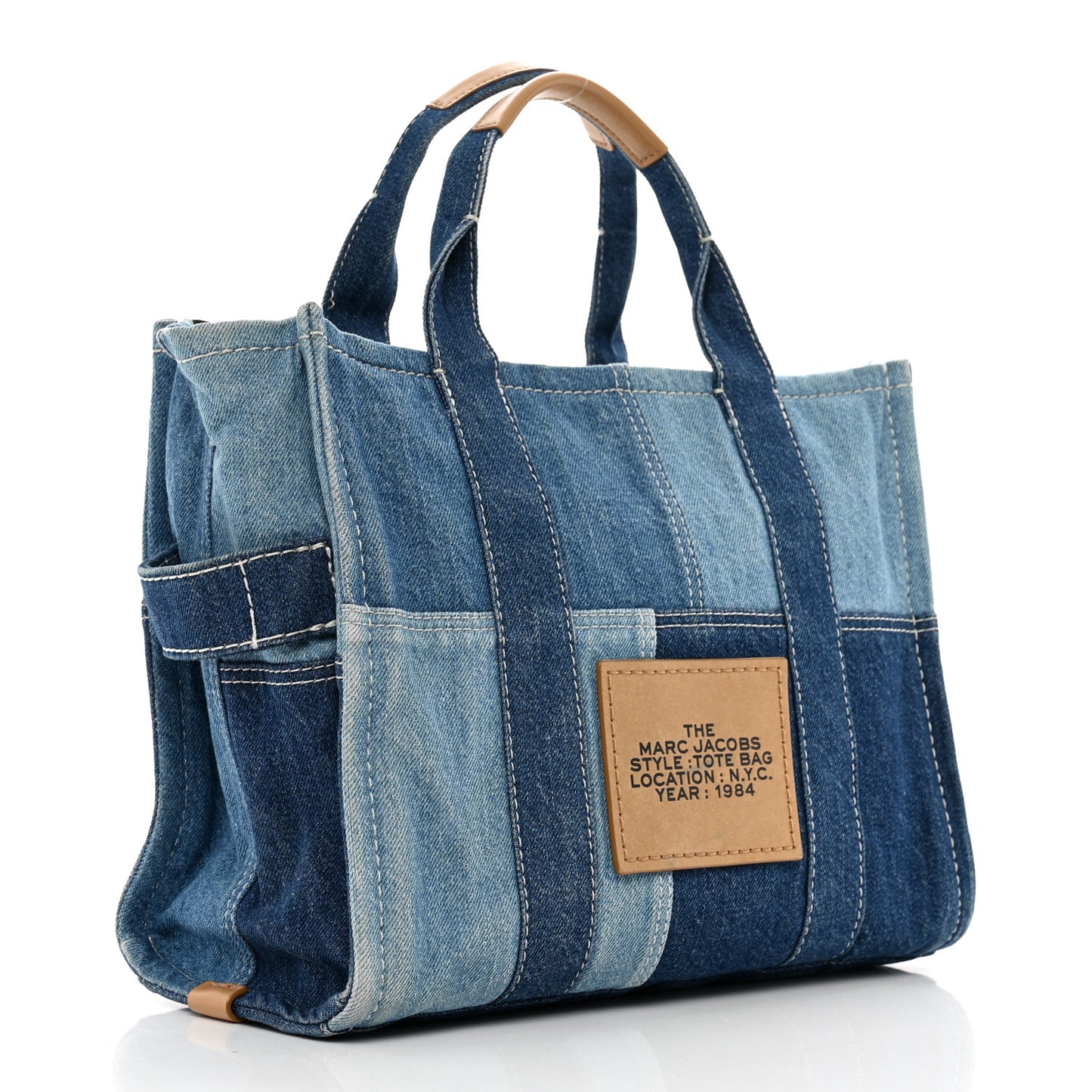 Denim Canvas Medium The Tote Bag Blue