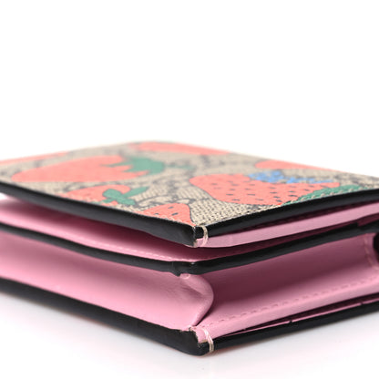 Gucci GG Supreme Monogram Strawberry Card Case 11 of 12