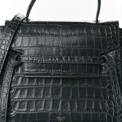 Celine Calfskin Crocodile Embossed Micro Belt Bag Amazone 9 of 9