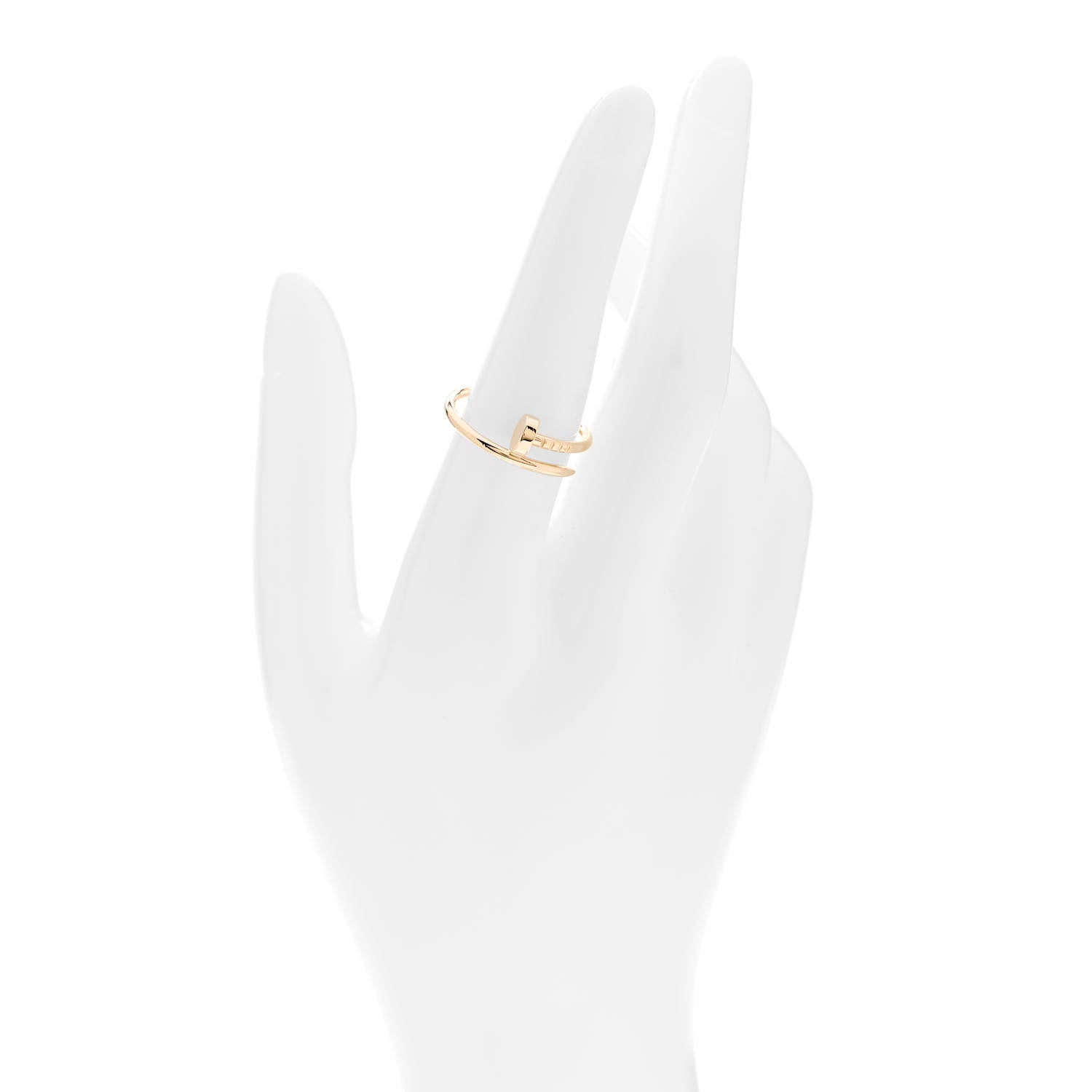 Cartier 18K Yellow Gold Small Juste Un Clou Ring 55 7.25 2 of 5
