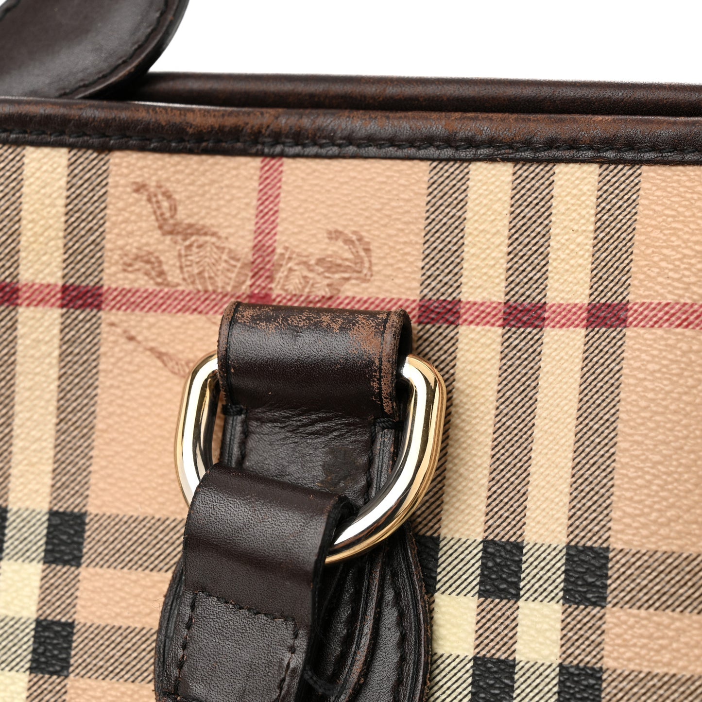 Haymarket Check Medium Regent Tote Chocolate