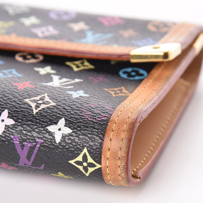 Louis Vuitton Monogram Multicolor Porte Tresor International Wallet Black 15 of 15