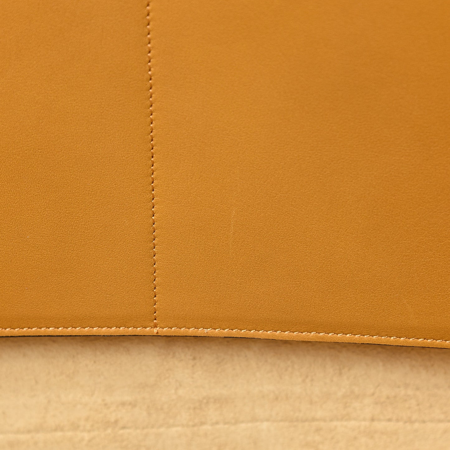 Supple Natural Calfskin Medium Tri-Fold Bag Blonde