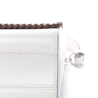 Louis Vuitton Epi Flower Twist Shoulder Bag MM White 9 of 10