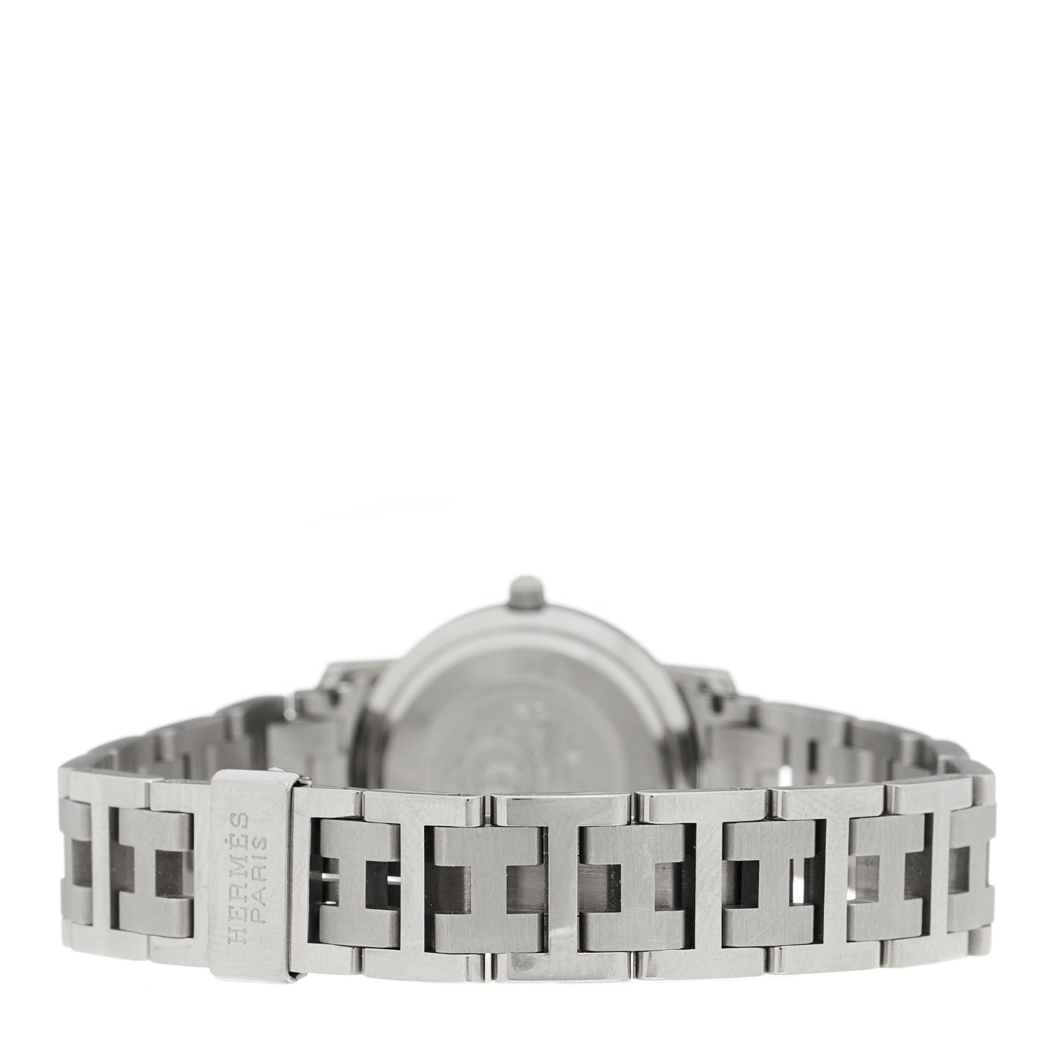 Hermes Stainless Steel 24mm Clipper Quartz Watch White 3 of 5