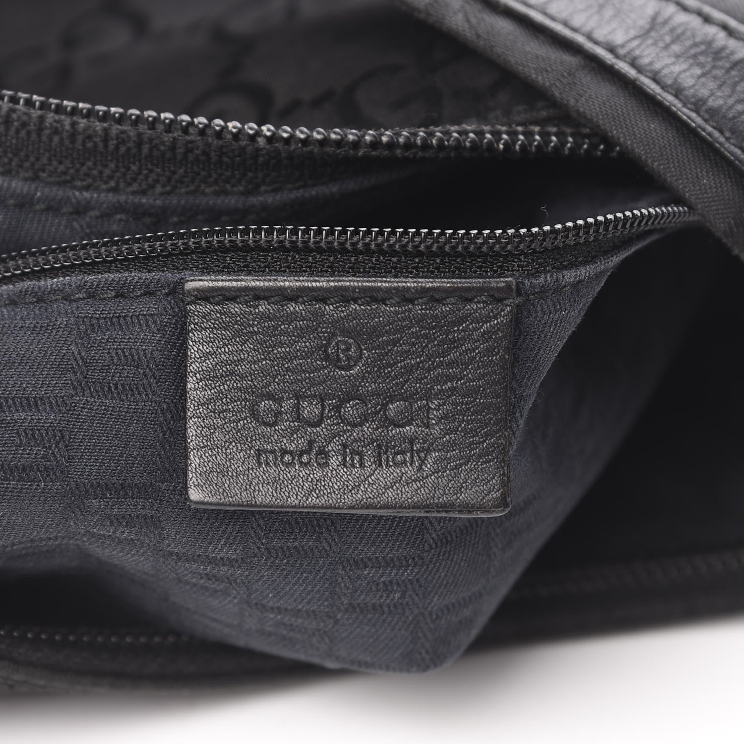 Gucci Nylon Monogram Small Hobo Black 6 of 15