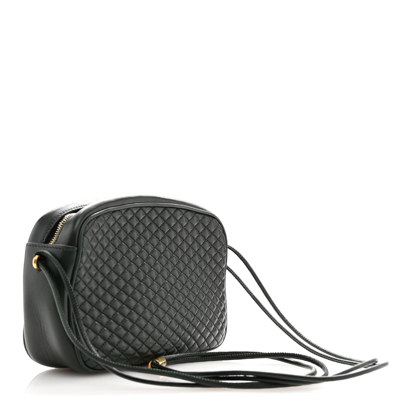 Lambskin Quilted Victoire Camera Bag New Vert Fonce
