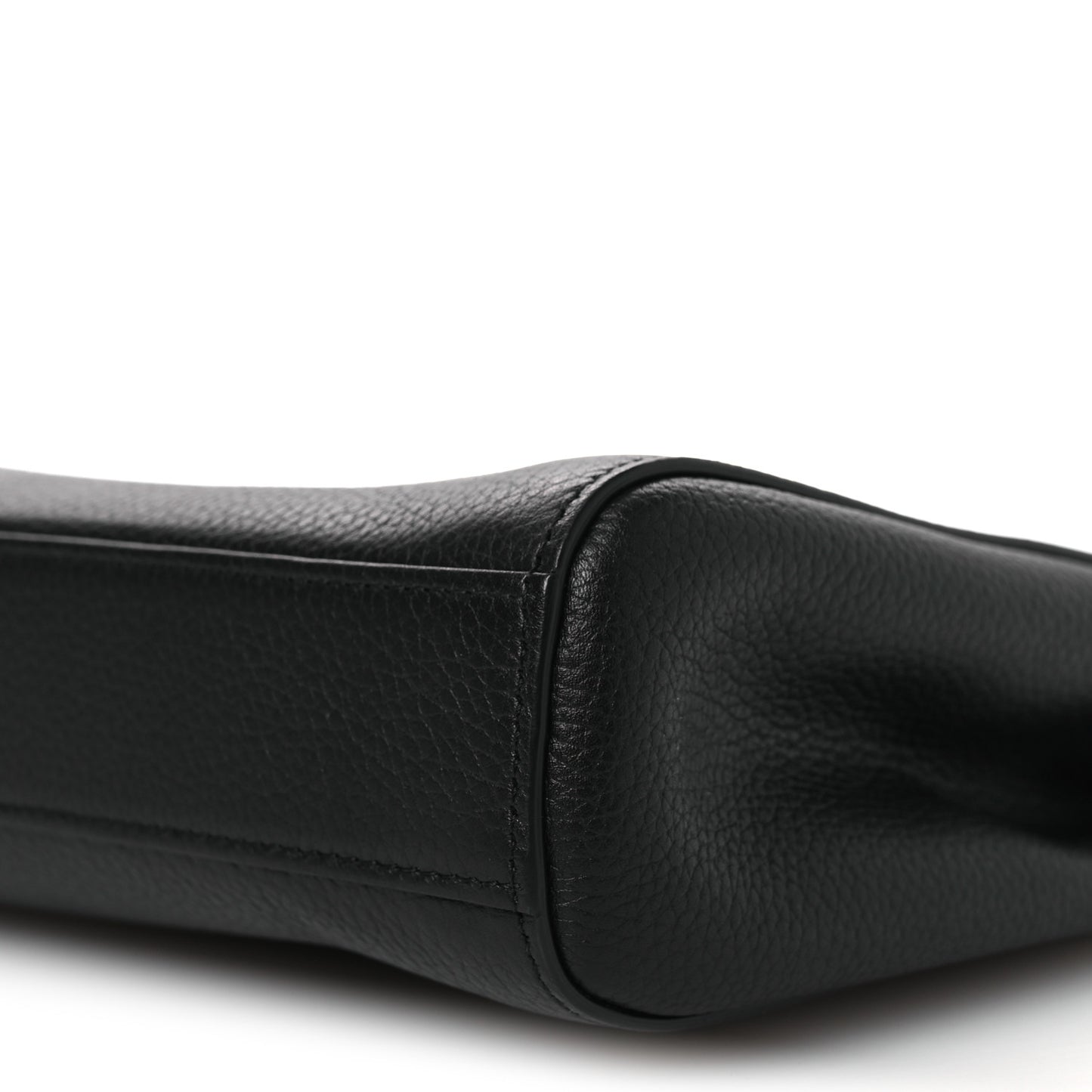 Grained Calfskin Large Neo Executive Cosmetic Case Black