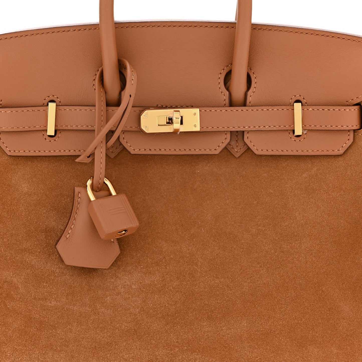 Veau Doblis Swift Grizzly Birkin 25 Gold