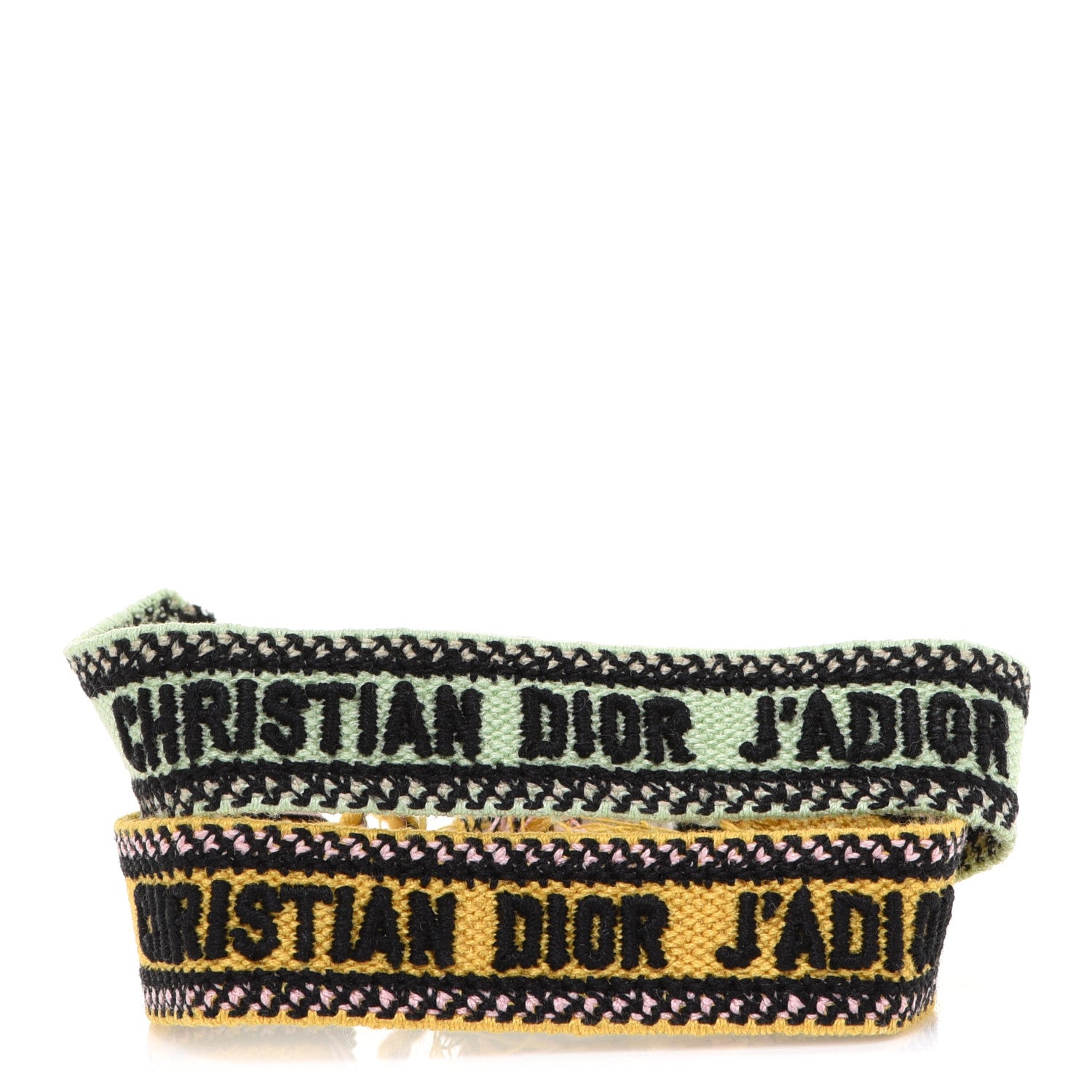 Christian Dior Woven Cotton J'Adior Friendship Bracelet Set 1 of 5